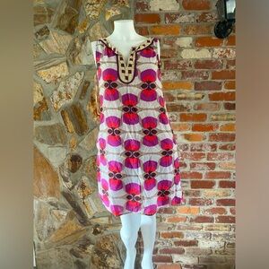 Sabby Anand, size small, 100% cotton, sleeveless floral summer dress